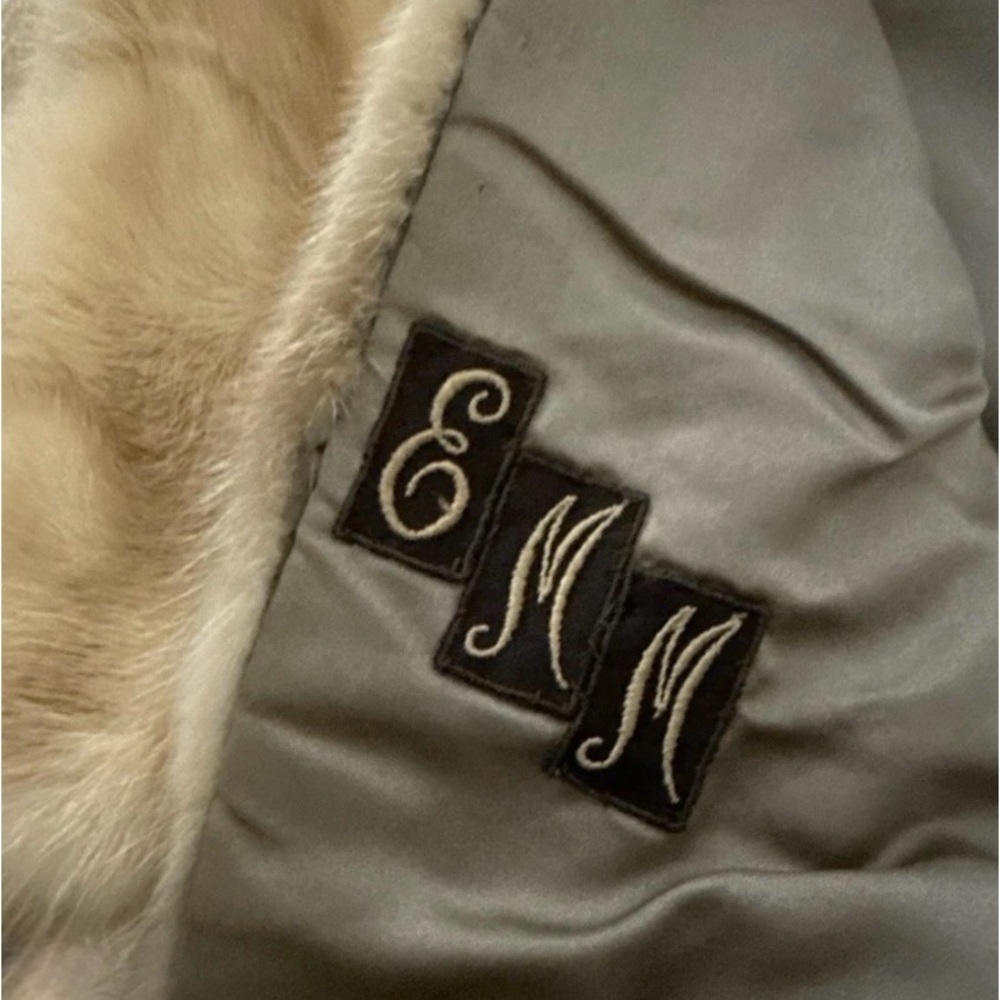 Lane Bryant Blonde Mink Fur Bolero Capelet Shrug M Old Money Glam Rare Vintage — image 7 of 8